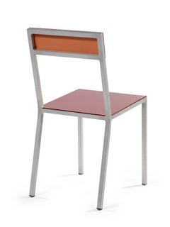 Contemporary Chair 'ALU' by Muller Van Severen, Pink + Burgundy