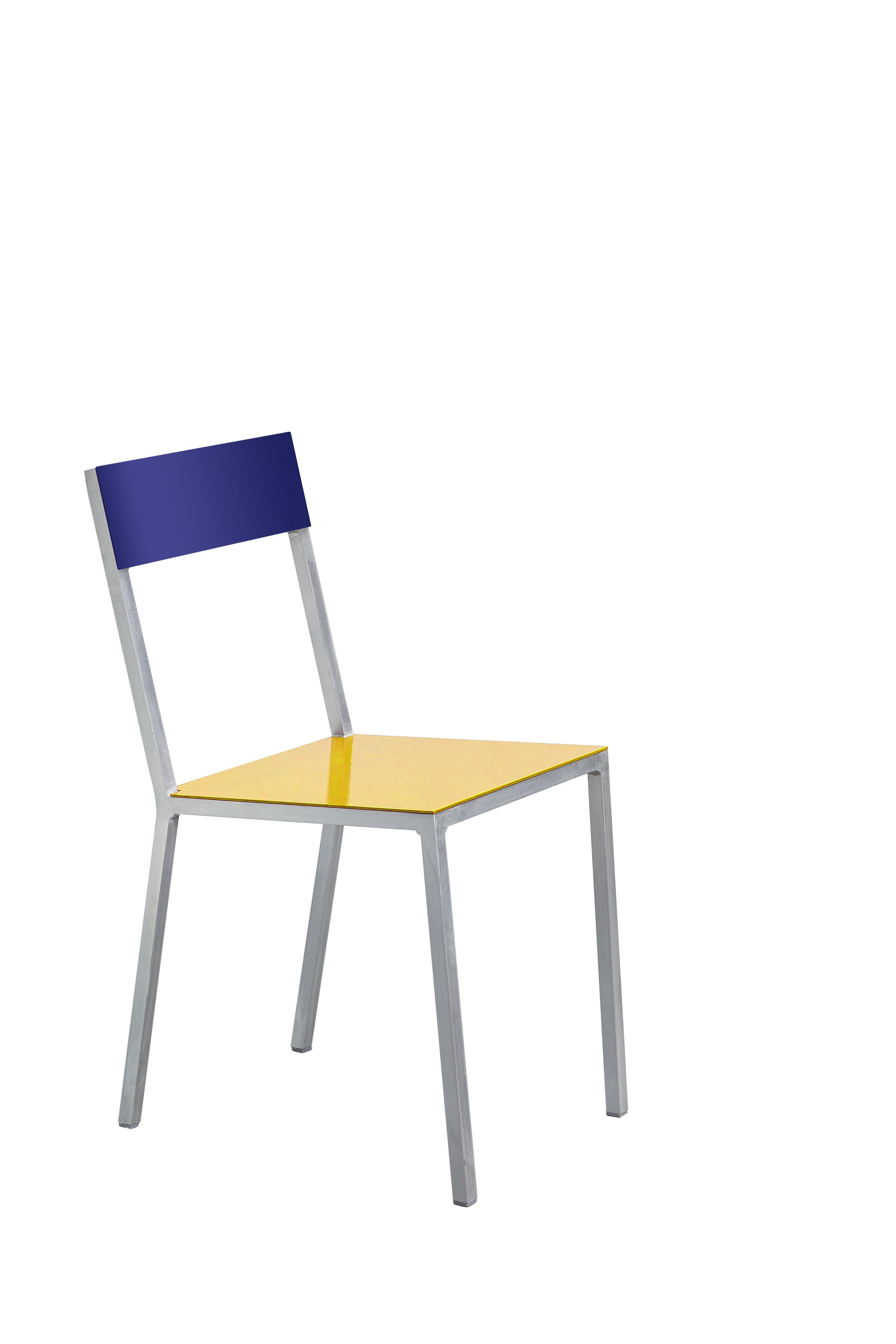 Belgian Contemporary Chair 'ALU' by Muller Van Severen x Valerie Objetcs, Red + Curry For Sale