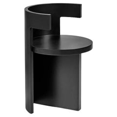Silla Contemporánea "Boho" de Ann Demeulemeester, Haya Negra (en stock)