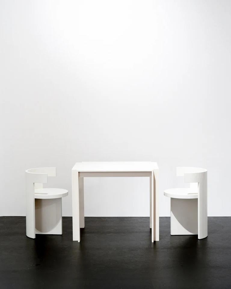 Chaise Contemporary 'Boho' by Ann Demeulemeester, Cream Beeche (en stock) Neuf - En vente à Paris, IDF