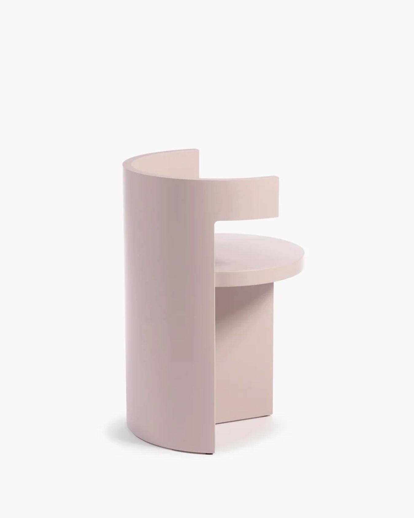 Hêtre Chaise Contemporary 'Boho' by Ann Demeulemeester, Cream Beeche (en stock) en vente