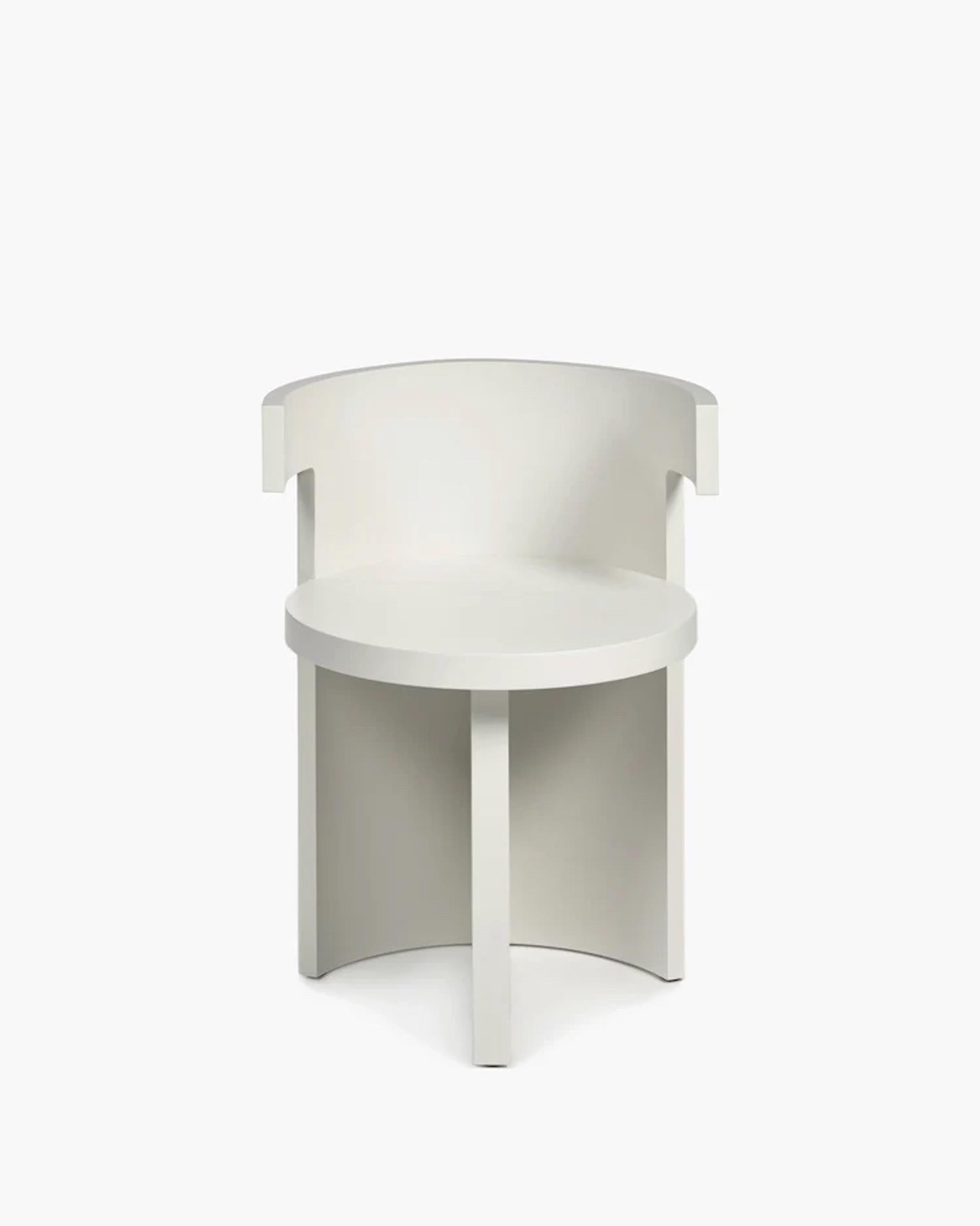 Belga Sedia Contemporary 'Boho' di Ann Demeulemeester, White Beeche (in magazzino) in vendita