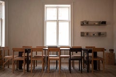 Contemporary Chair 'Bracket' by Fredrick Gustav X FRAMA, Dark Brown Ash Wood