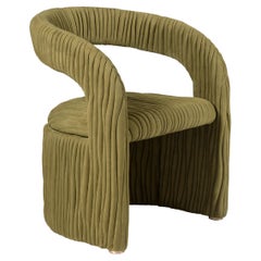 Contemporary Chair by Hessentia in Leather, Green