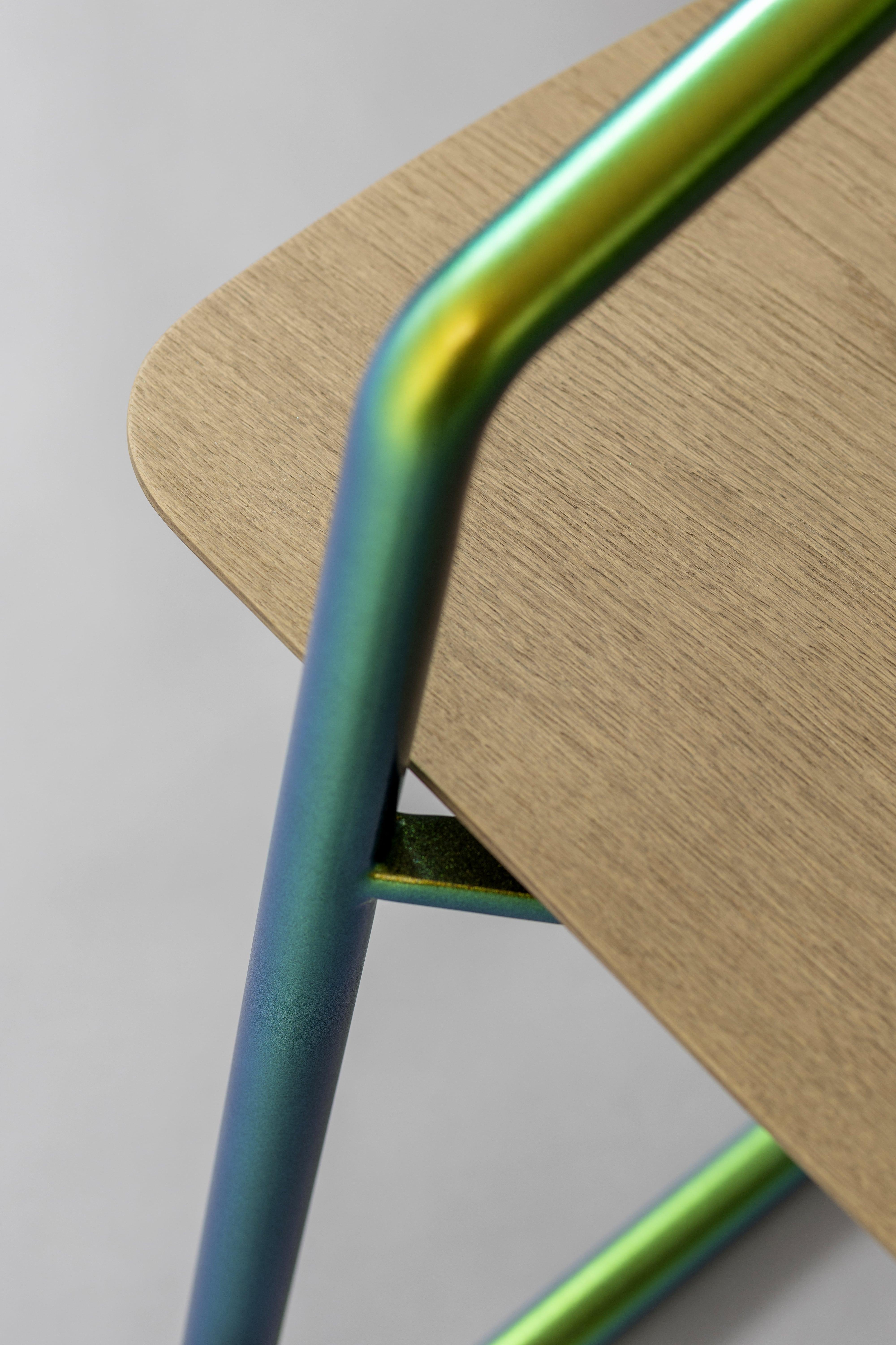 Metal French contemporary chair by Ludovic Roth For Sale