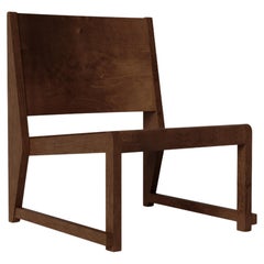 Contemporary Chair 'Easy 01' by FRAMA, Dark Brown Birch