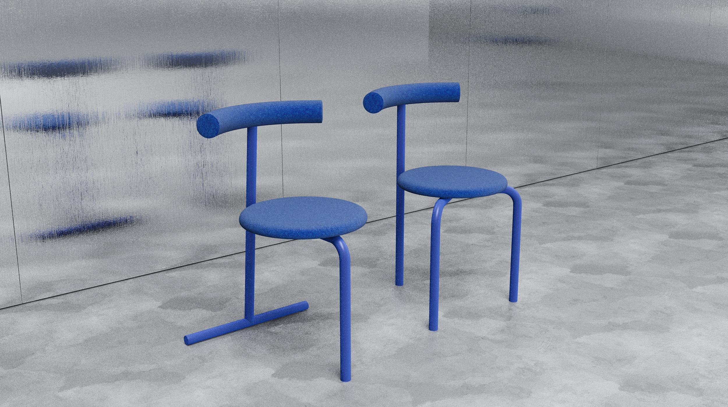 Silla contemporánea 'Eater Tapizada' by Oitoproducts en venta 1