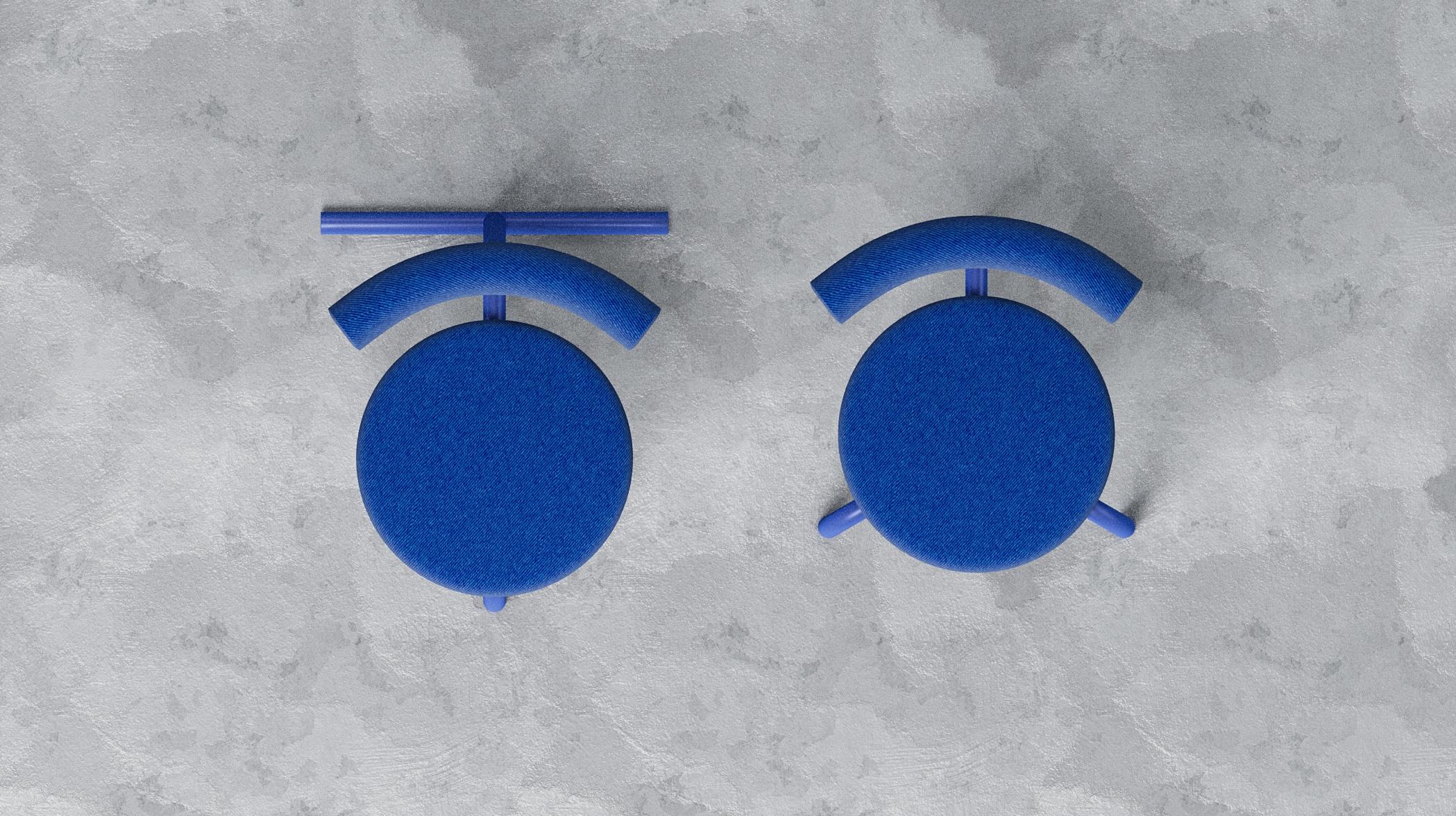 Silla contemporánea 'Eater Tapizada' by Oitoproducts en venta 2