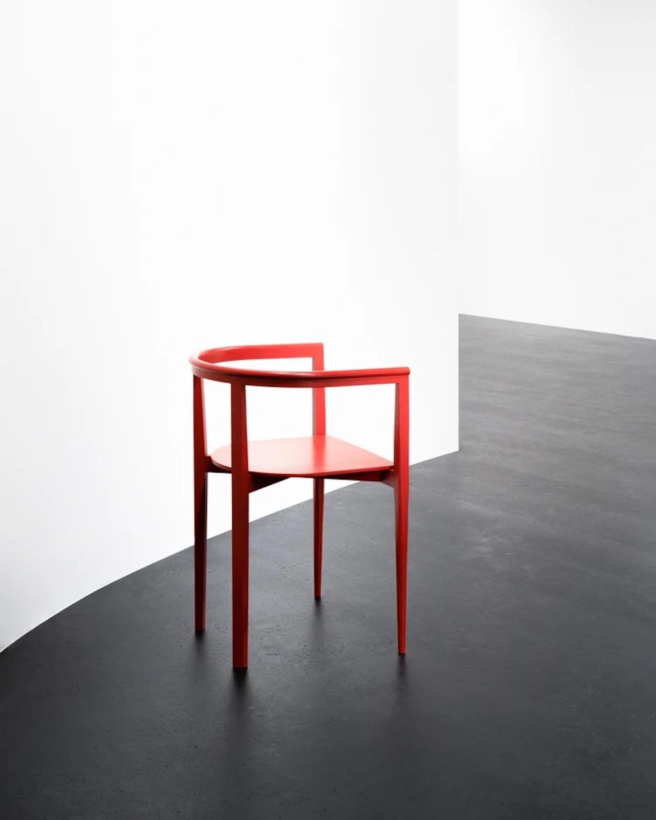 Contemporary Chair 'Elé' by Ann Demeulemeester, Beech Cream (in stock) For Sale 7
