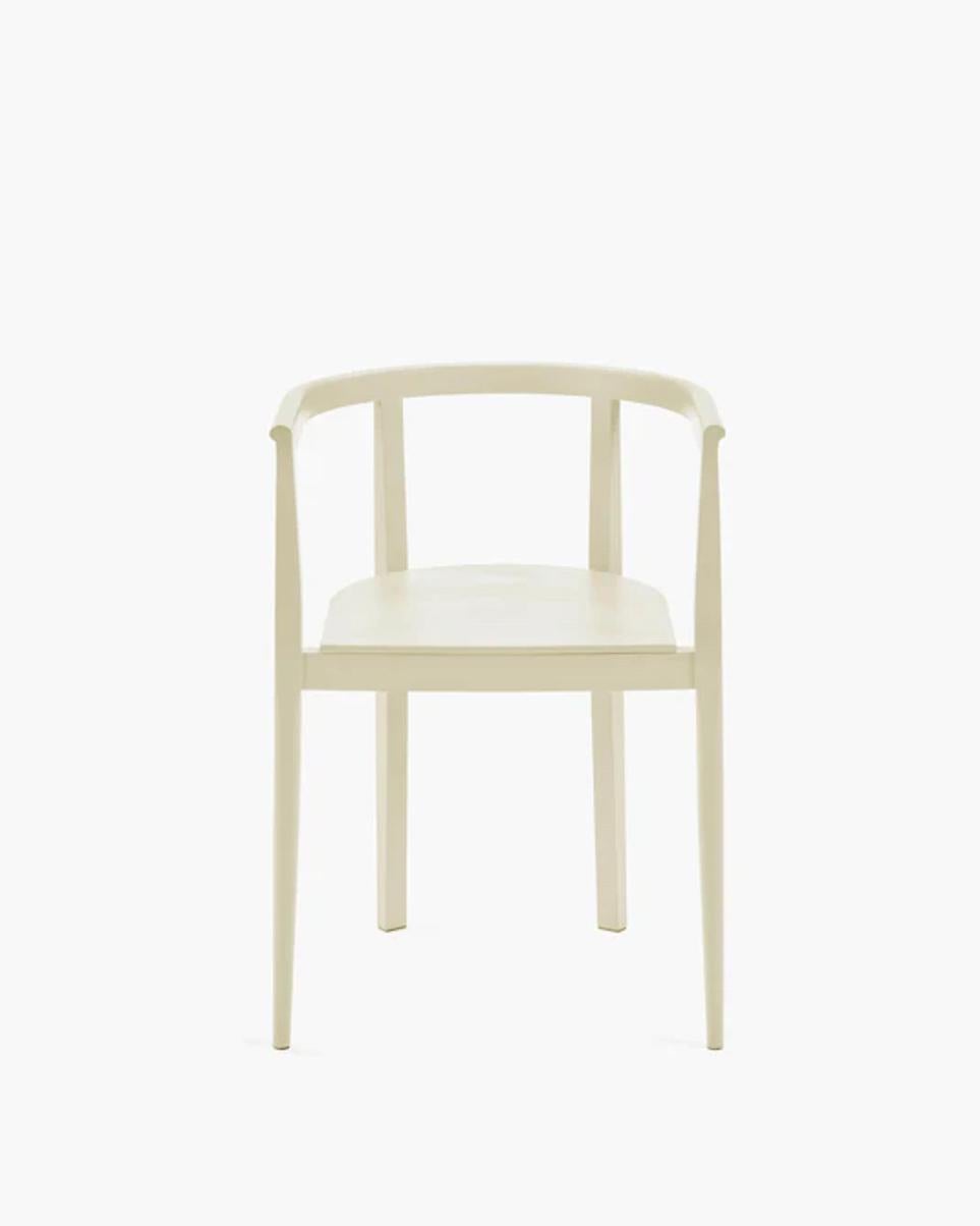 Scandinavian Modern Contemporary Chair 'Elé' by Ann Demeulemeester, Beech Cream (in stock) For Sale