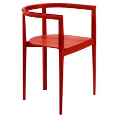 Contemporary Chair 'Elé' by Ann Demeulemeester, Beech Red (in stock)