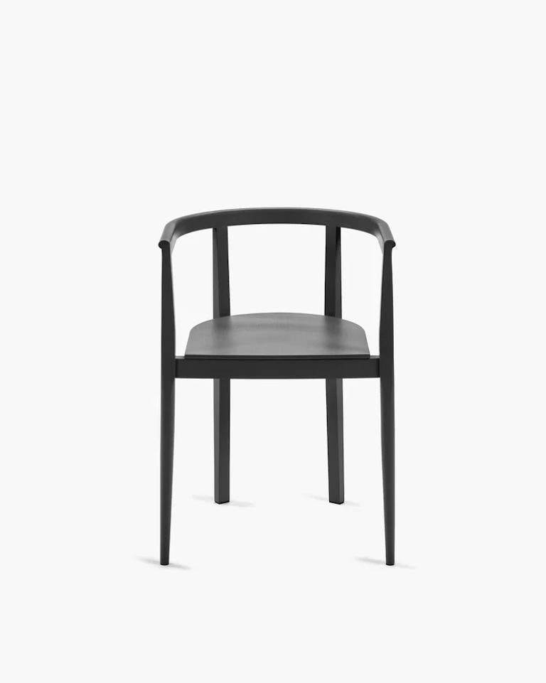 Contemporary Chair 'Elé' by Ann Demeulemeester, Black Beech (in stock) For Sale 1