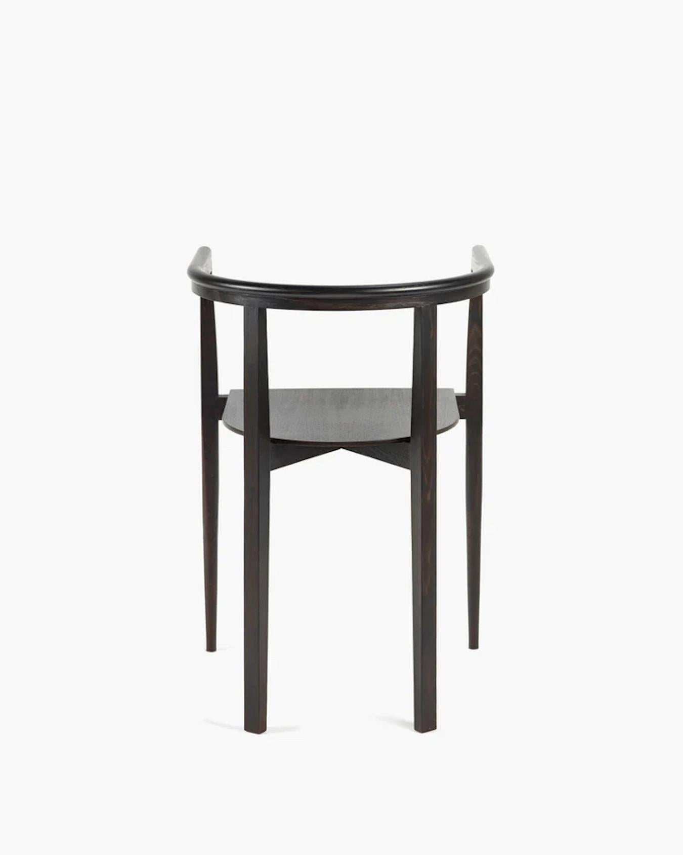 Scandinavian Modern Contemporary Chair 'Elé' by Ann Demeulemeester, Brown Oak (in stock) For Sale