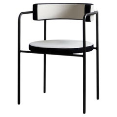 Contemporary Chair 'FF 4-Legs' Black and White