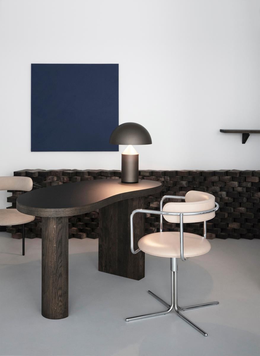 Sedia Contemporary 'FF Swivel' Cromo, Tessuto Barnum in vendita 1