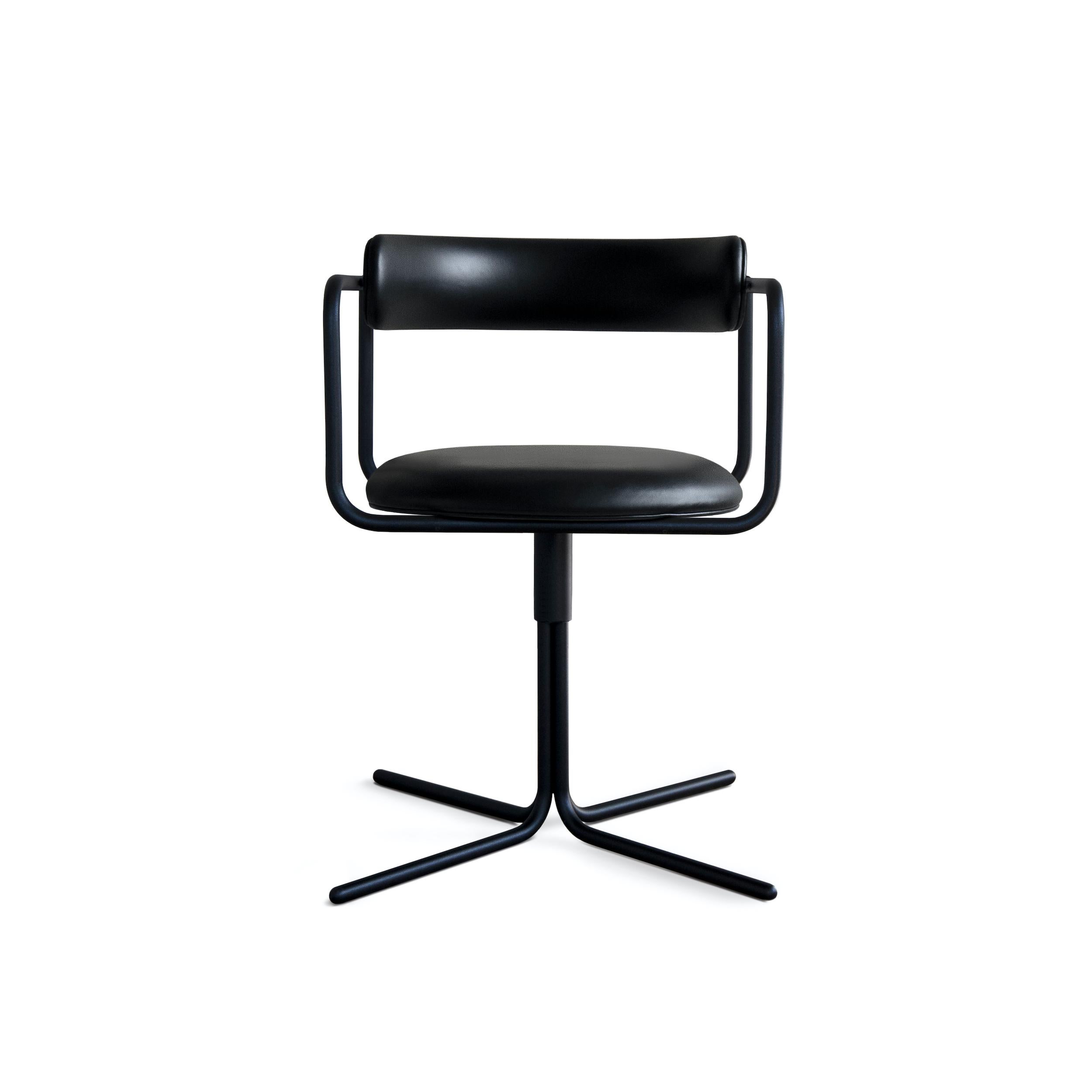 Contemporary Chair 'FF Swivel' Chrome, Loop Fabric For Sale 7