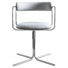 Contemporary Chair 'FF Swivel' Chrome, Loop Fabric
