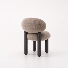 Contemporary Chair 'Flock CS2' by Noom, Black Legs + Nimbus 03 Fabric
