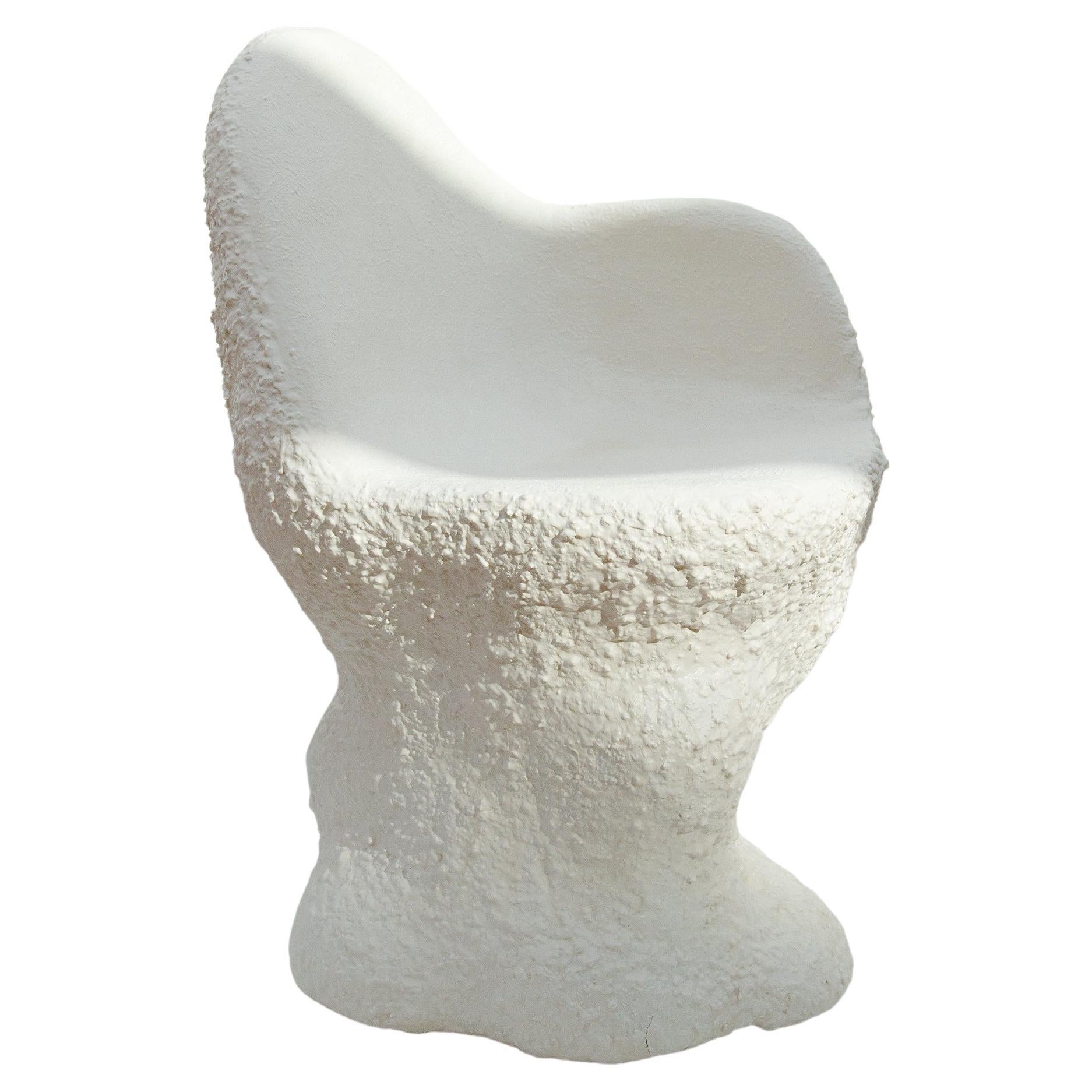 Contemporary Chair for Ursula in Stucco Jesemonite For Sale