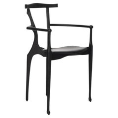 Contemporary chair 'Gaulino' by Oscar Tusquets x BD Barcelona, Black