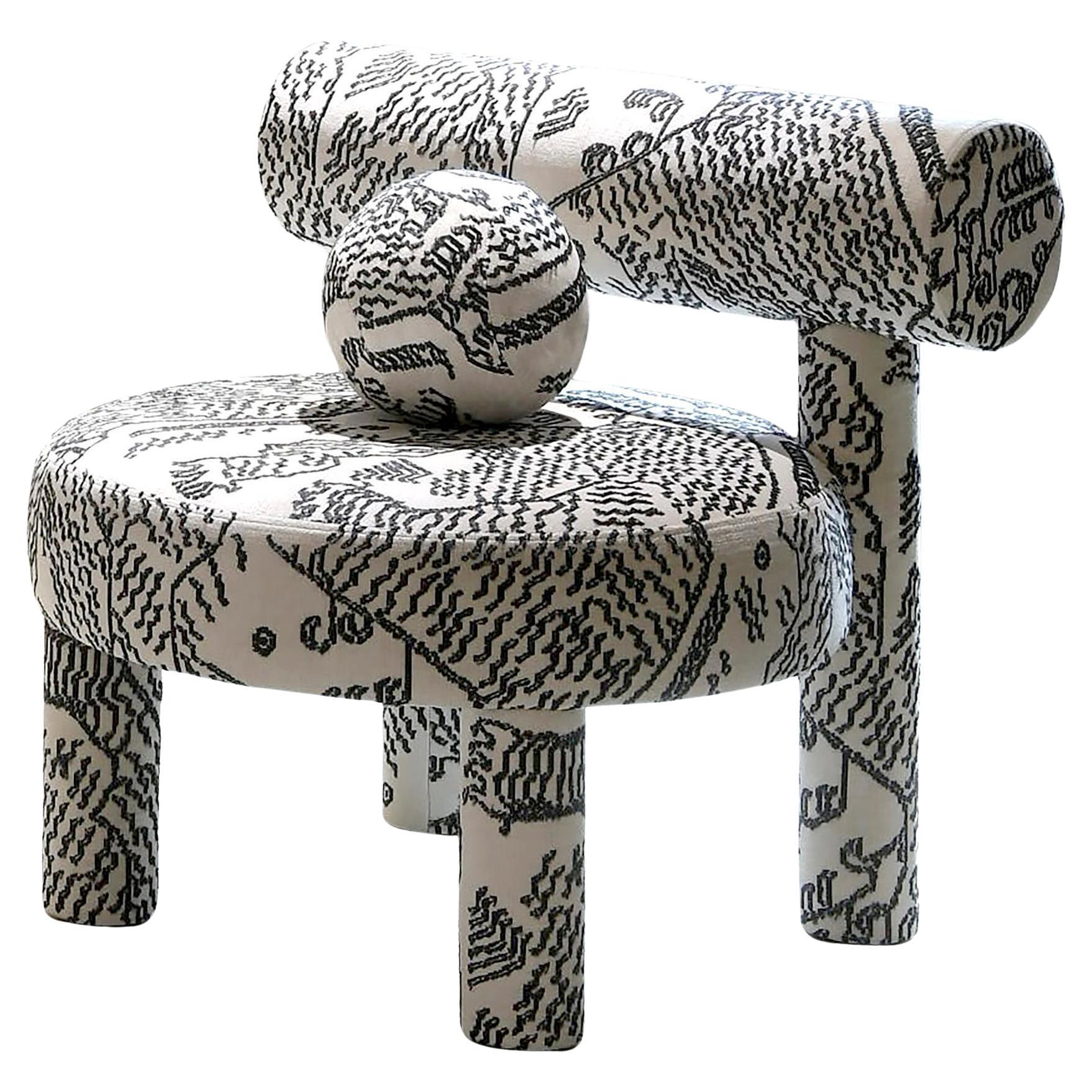Contemporary Chair Gropius CS1 by NOOM, Dedar Tiger Mountain  For Sale