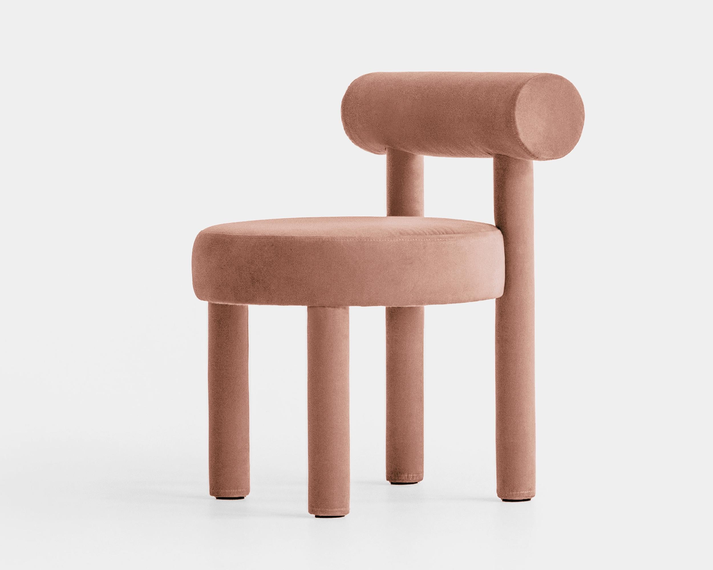 Organic Modern Contemporary Chair 'Gropius CS1' by Noom, Magic Velvet, 2225 For Sale