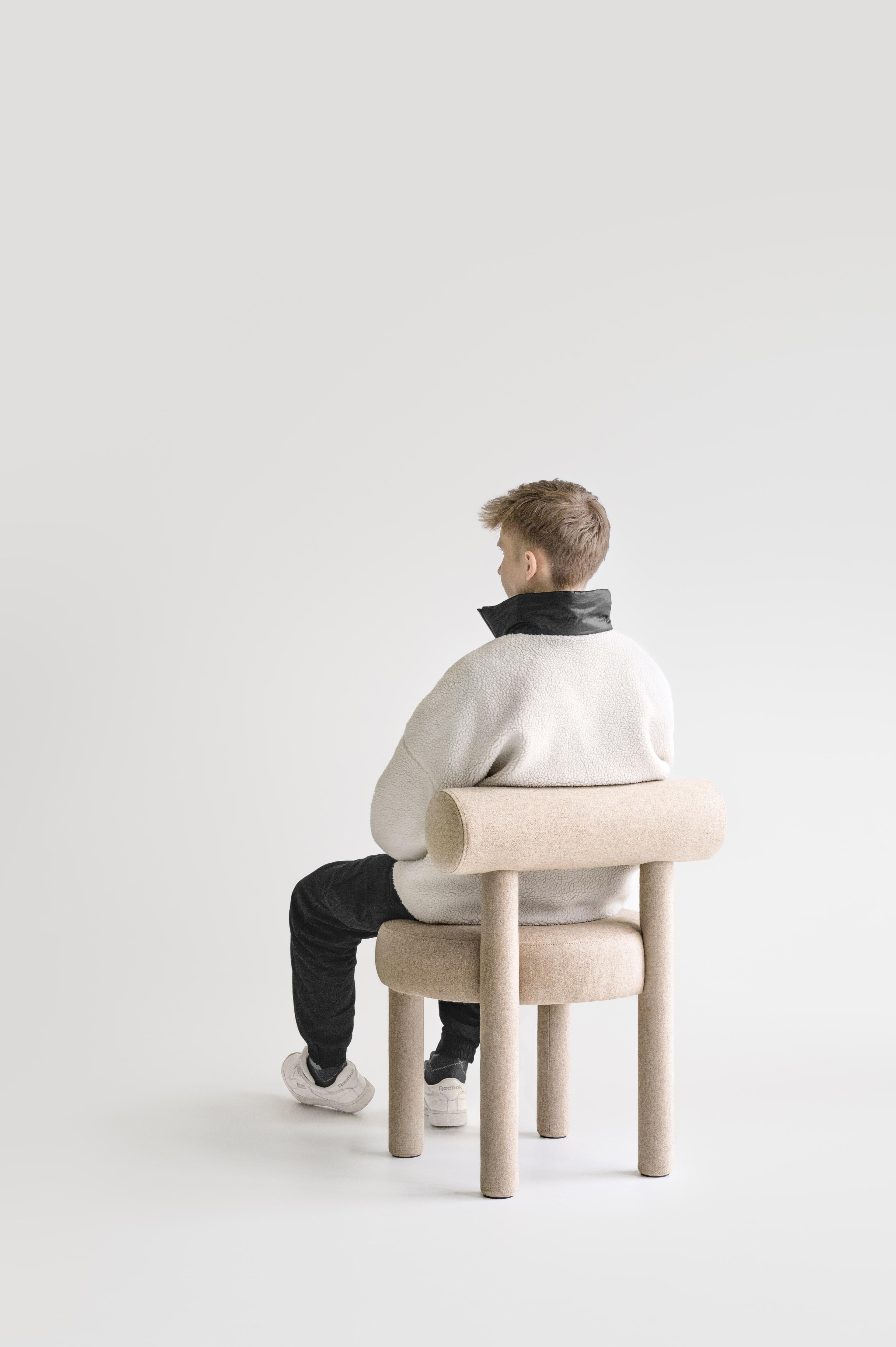 Ukrainian Contemporary Chair Gropius CS1 by Noom, Red Velvet  For Sale