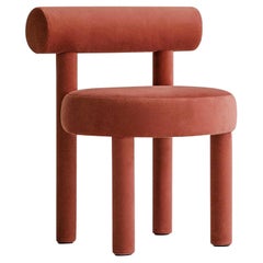 Contemporary Chair Gropius CS1 by Noom, Red Velvet 