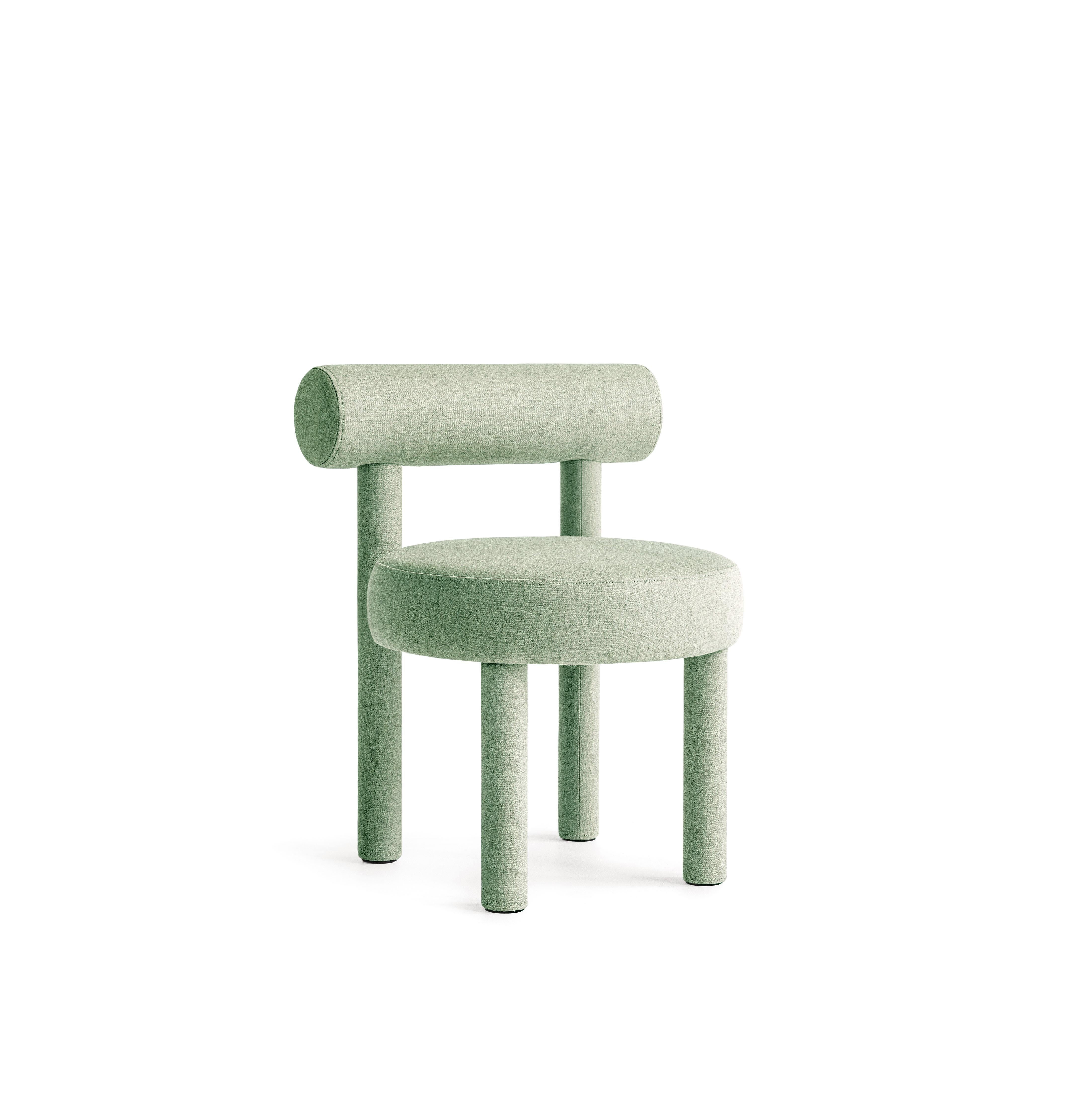 Organic Modern Contemporary Chair 'Gropius CS1' by Noom, Wool, Jade 42 For Sale