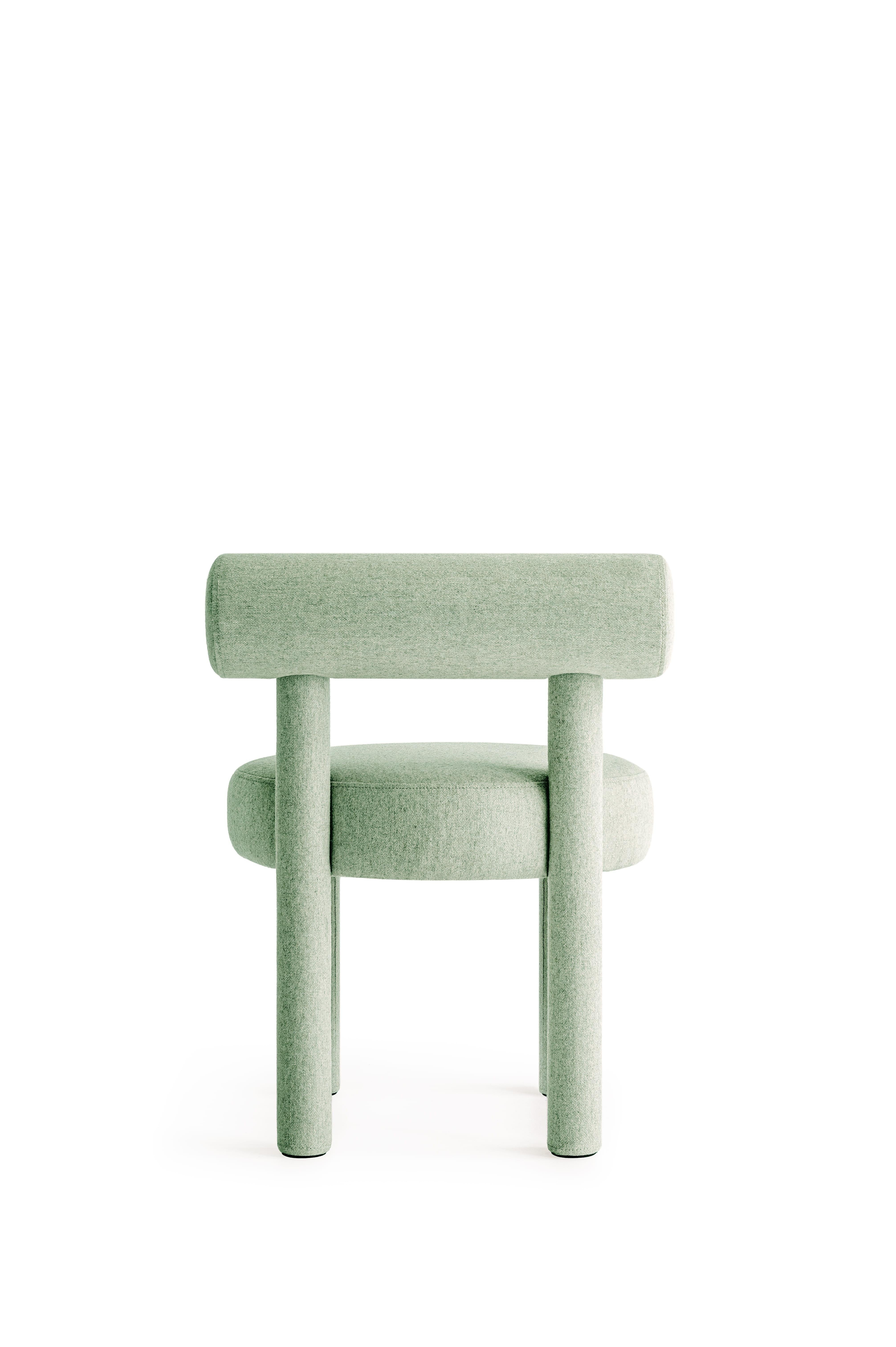 Contemporary Chair 'Gropius CS1' by Noom, Wool, Jade 42 In New Condition For Sale In Paris, FR