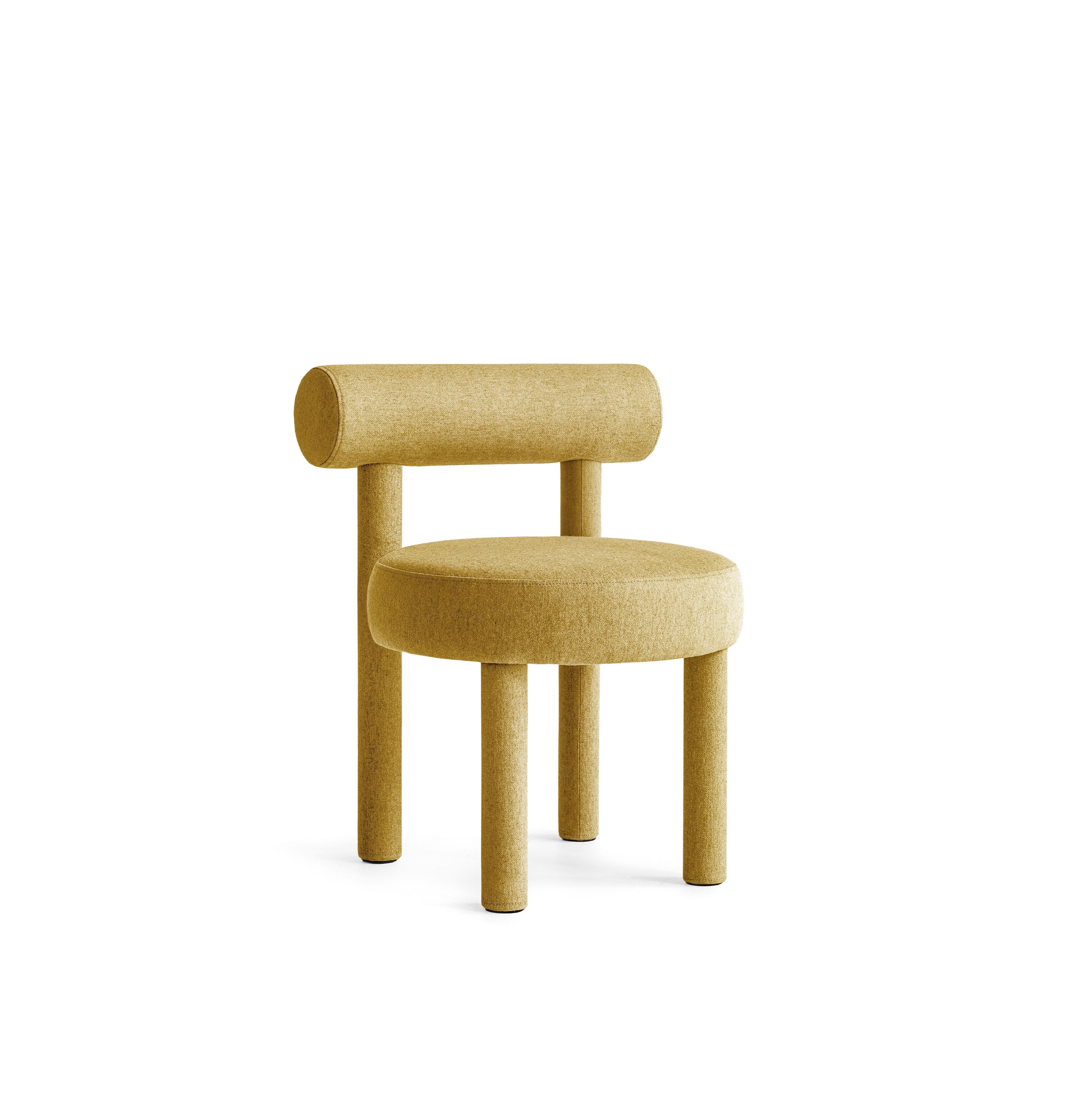 Contemporary Chair 'Gropius CS1' by Noom, Wool, Mustard 63 In New Condition For Sale In Paris, FR
