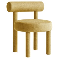 Contemporary Chair 'Gropius CS1' by Noom, Wool, Mustard 63
