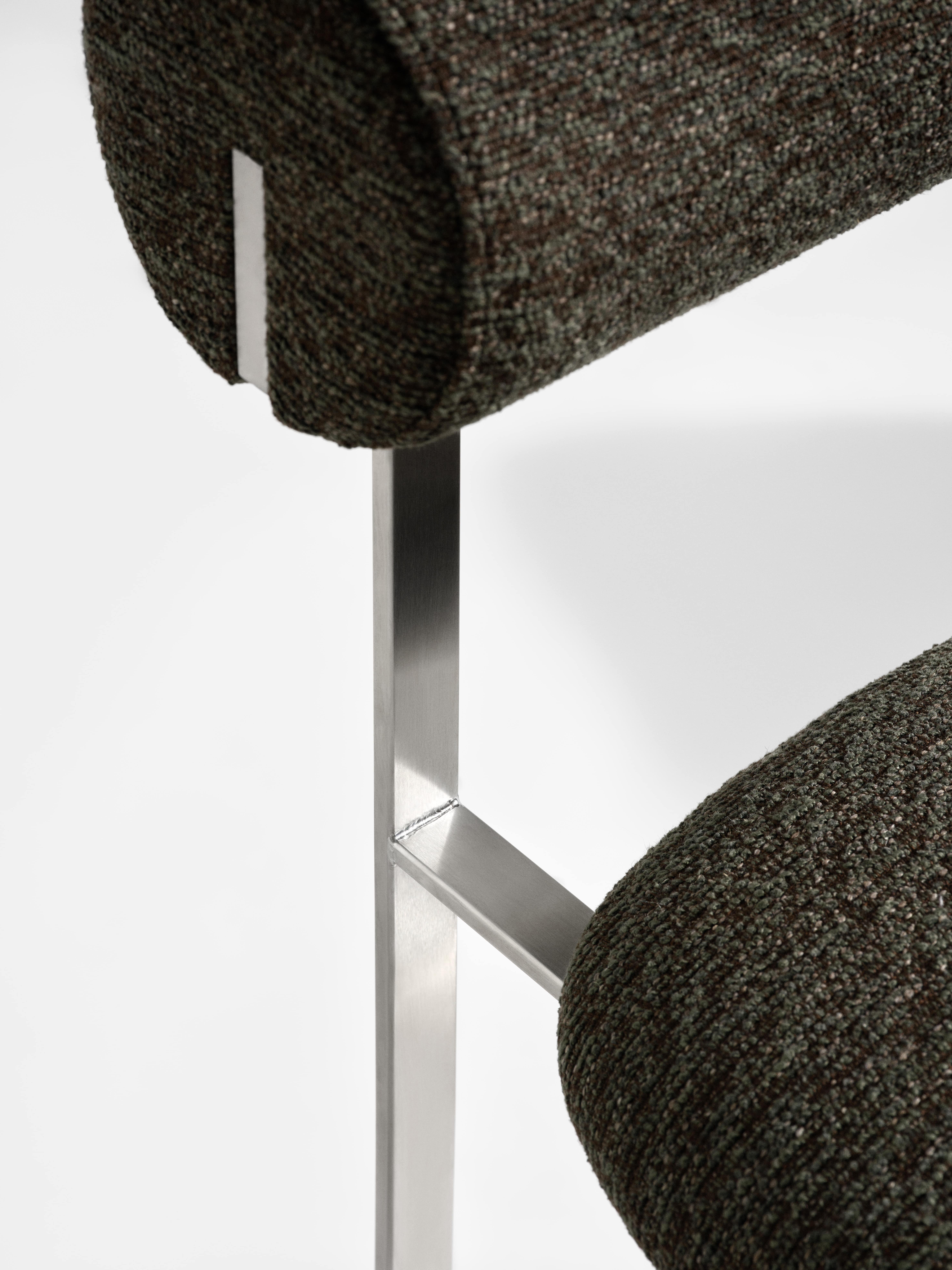 Silla contemporánea 'Hippo Steel' de Norr11, Mumble-026 en venta 3