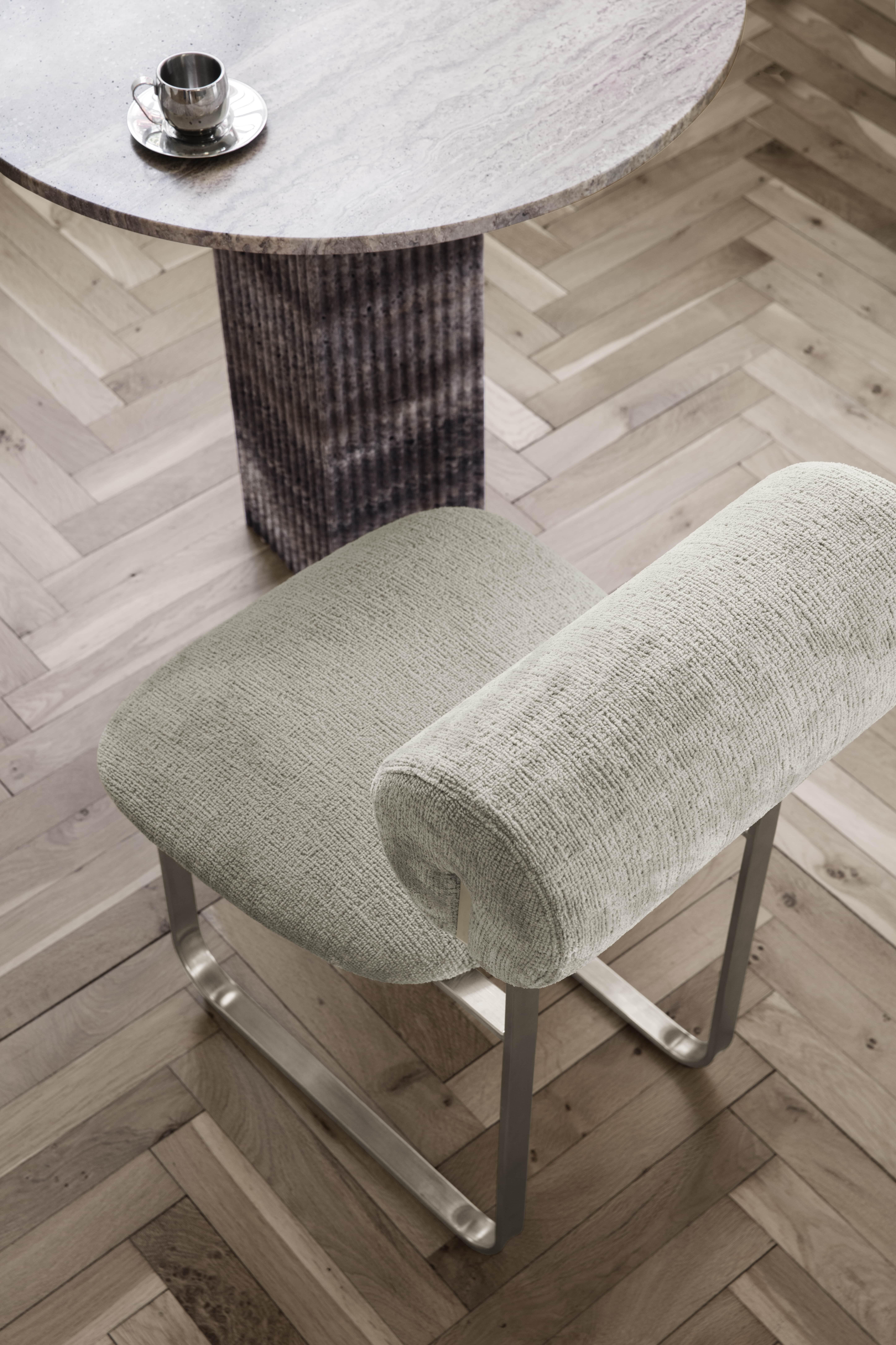 Silla contemporánea 'Hippo Steel' de Norr11, Mumble-026 en Nuevo estado para la venta en Paris, IDF