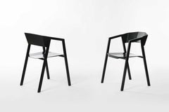 Contemporary Chair 'K' Made of Aluminum 'Black or White'