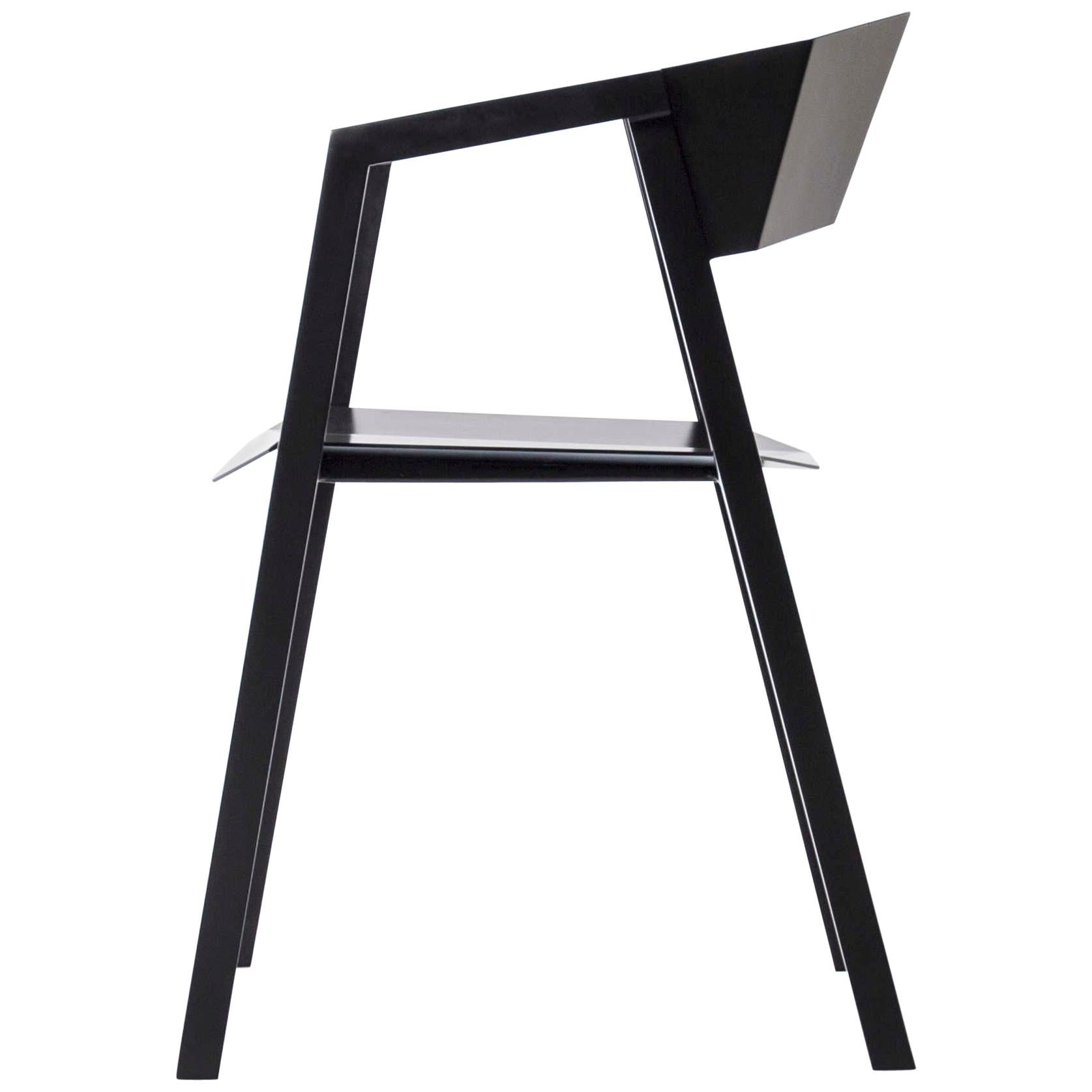 Contemporary Chair 'K' Made of Aluminum 'Black or White'