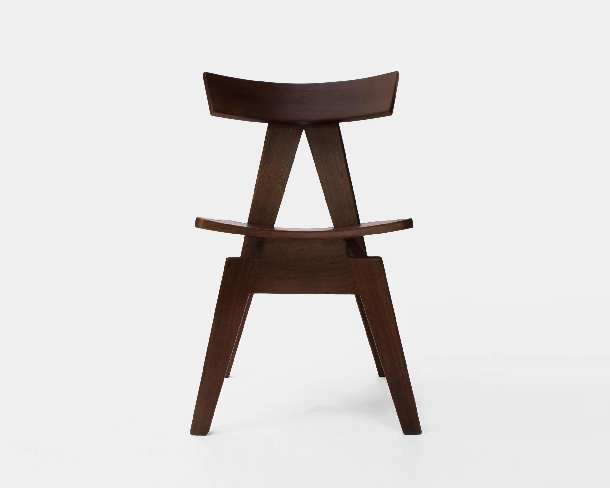 Dining chair Marquez by Camilo Andres Rodriguez Marquez (aka CarmWorks)

Solid oak or cedar / Burnt wood or natural

Each piece is made to order and hand crafted by the artist.

--
Camilo Andres Rodriguez Marquez is a Colombian born designer with a