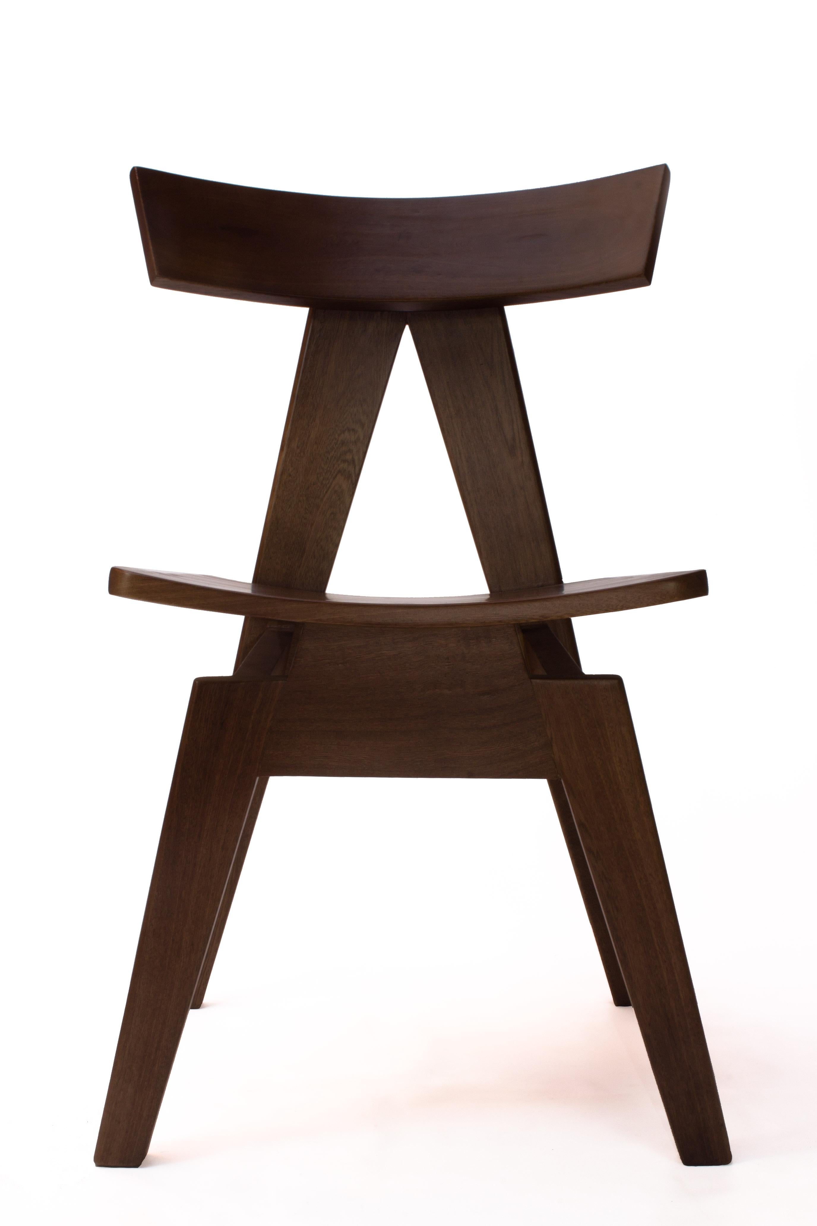 Dining chair Marques by Camilo Andres Rodriguez Marquez (aka CarmWorks)

Solid oak or cedar / Burnt wood or natural

Each piece is made to order and hand crafted by the artist.

--
Camilo Andres Rodriguez Marquez is a Colombian born designer