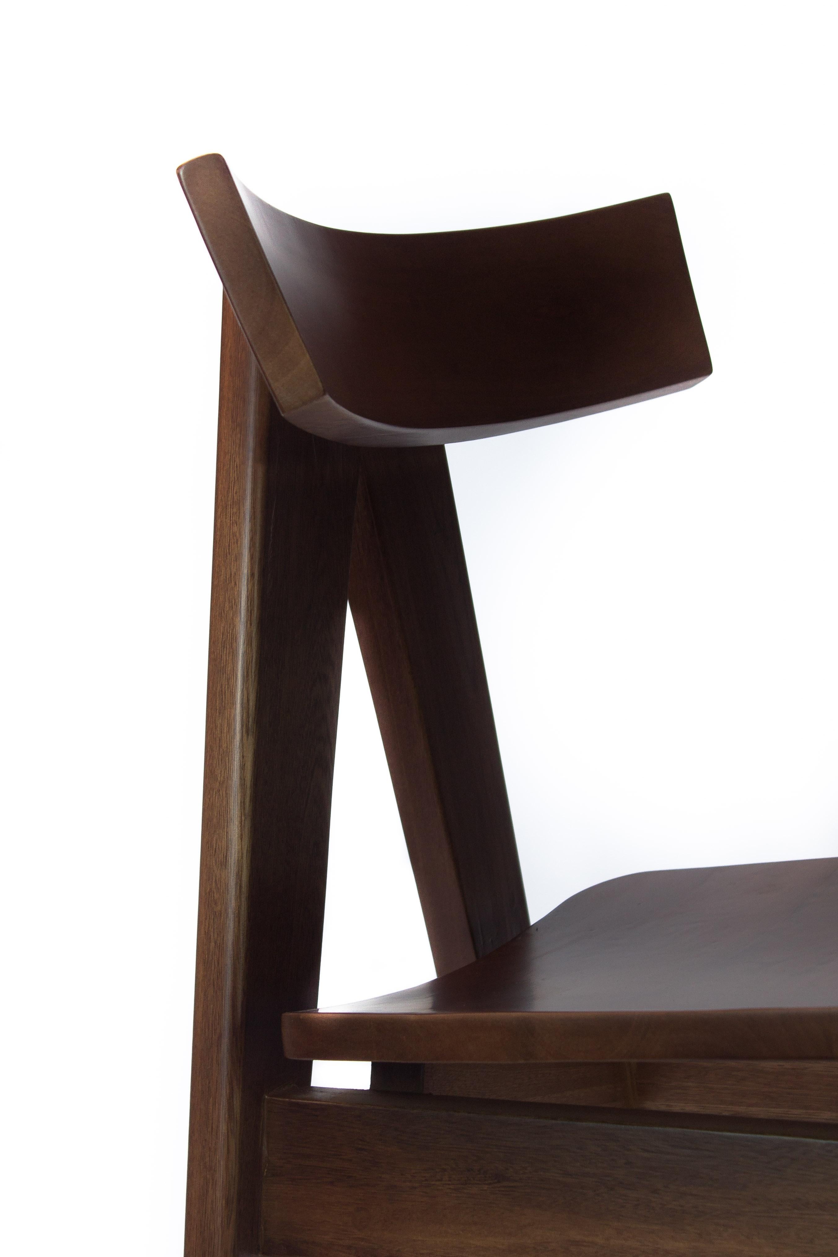 Oak Contemporary Chair 'Marques' by Carmworks For Sale