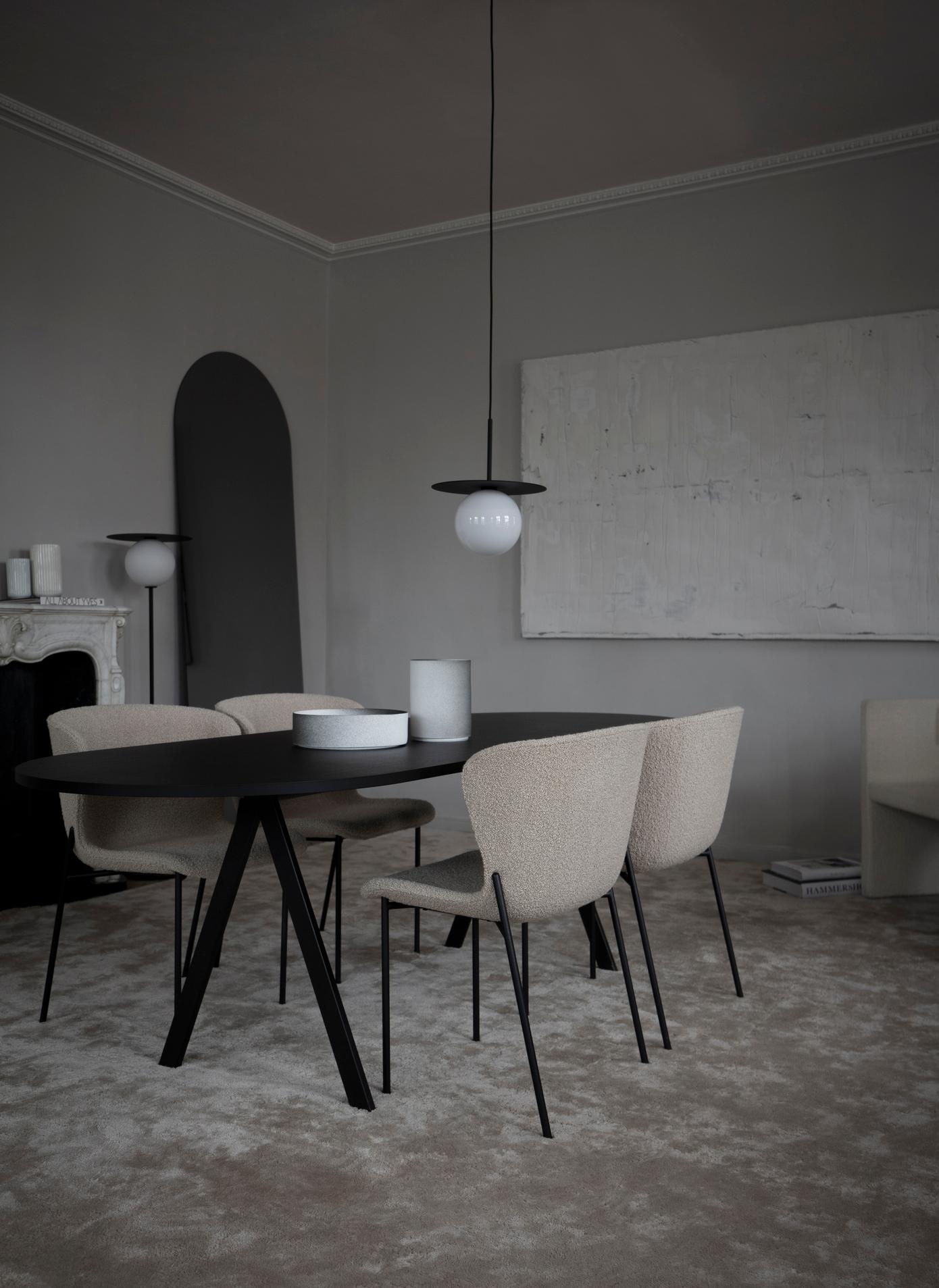 Danish Contemporary Chair 'Pipe' Black Leather Bolero, Black Legs For Sale