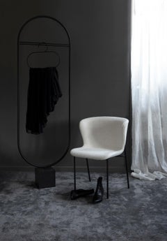 Contemporary Chair 'Pipe' in Leather, Dakar 0197, Chrome Frame