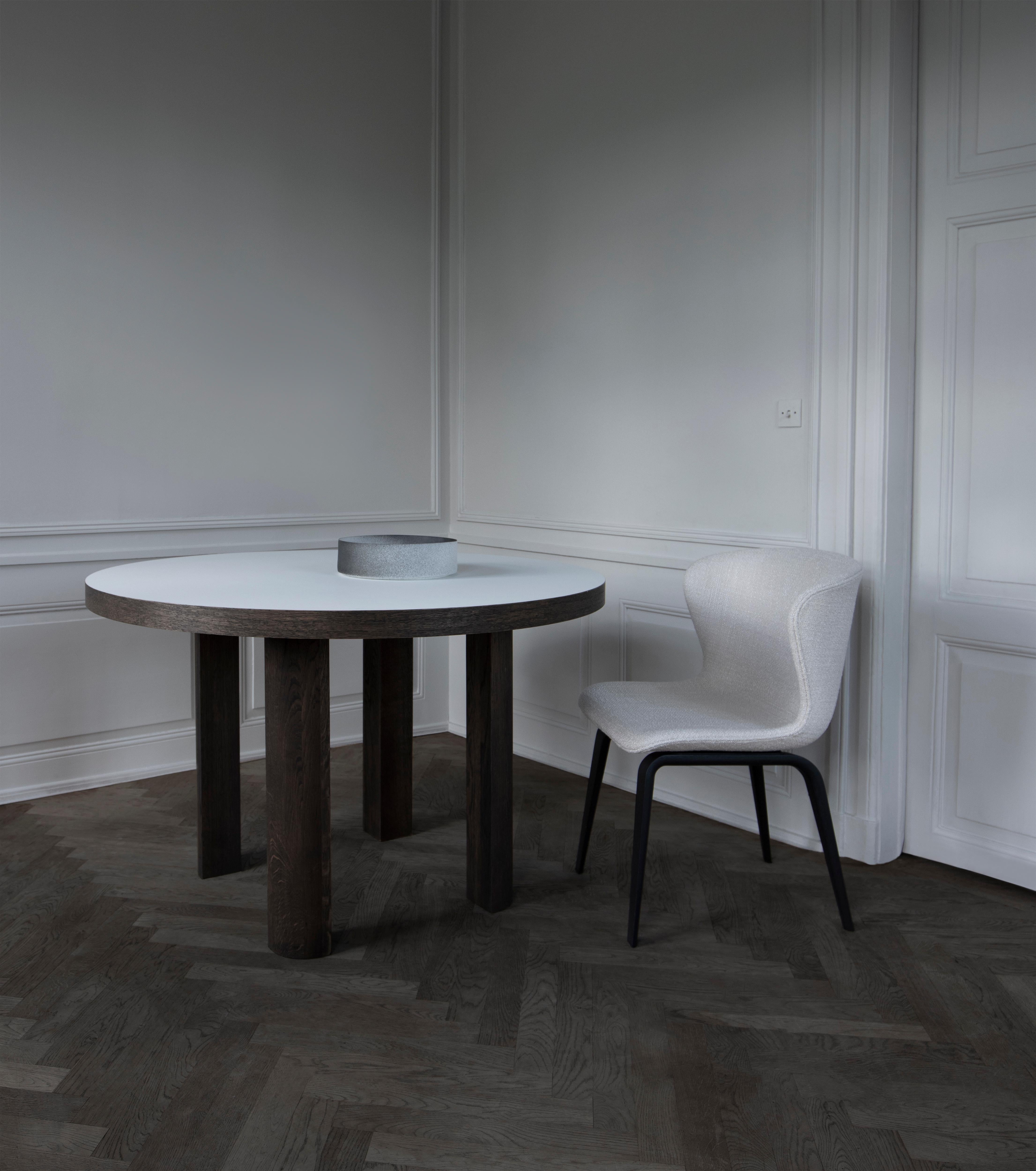Contemporary Chair 'Pipe Wood' Black Ash, Karakorum 003 For Sale 7