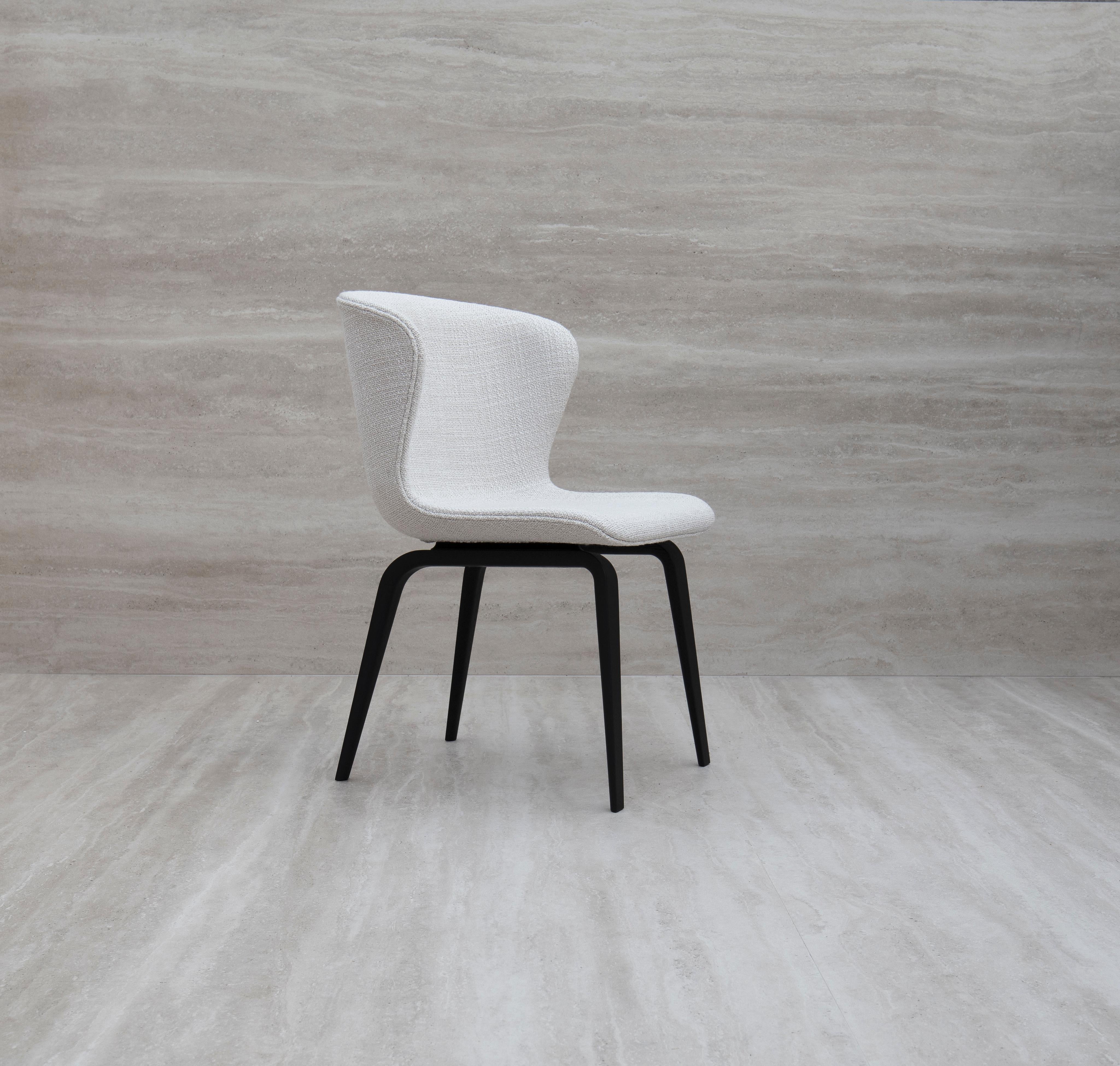 Contemporary Chair 'Pipe Wood' Black Ash, Karakorum 003 For Sale 14