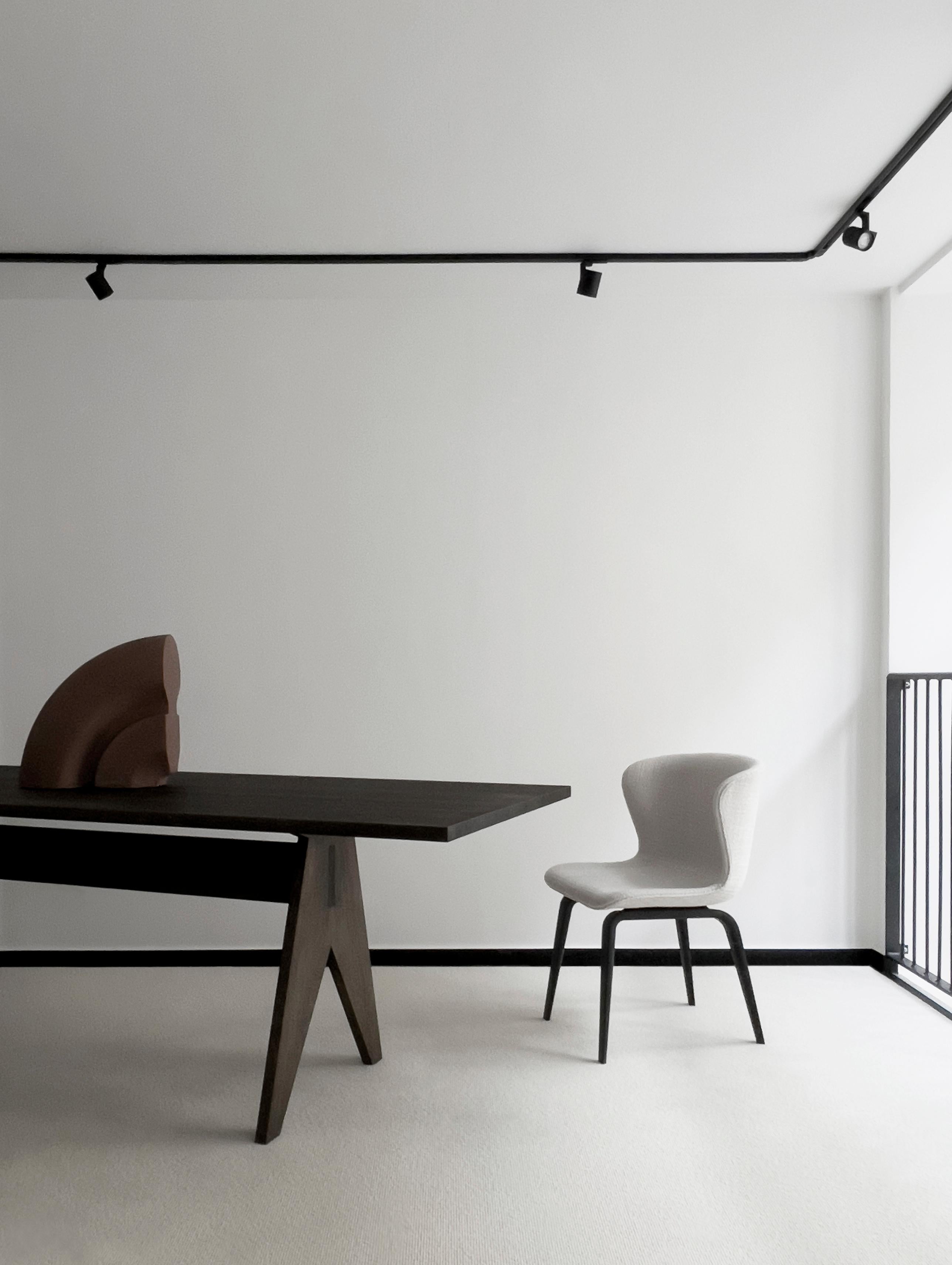 Contemporary Chair 'Pipe Wood' Smoked Wood, Karakorum 003 For Sale 7