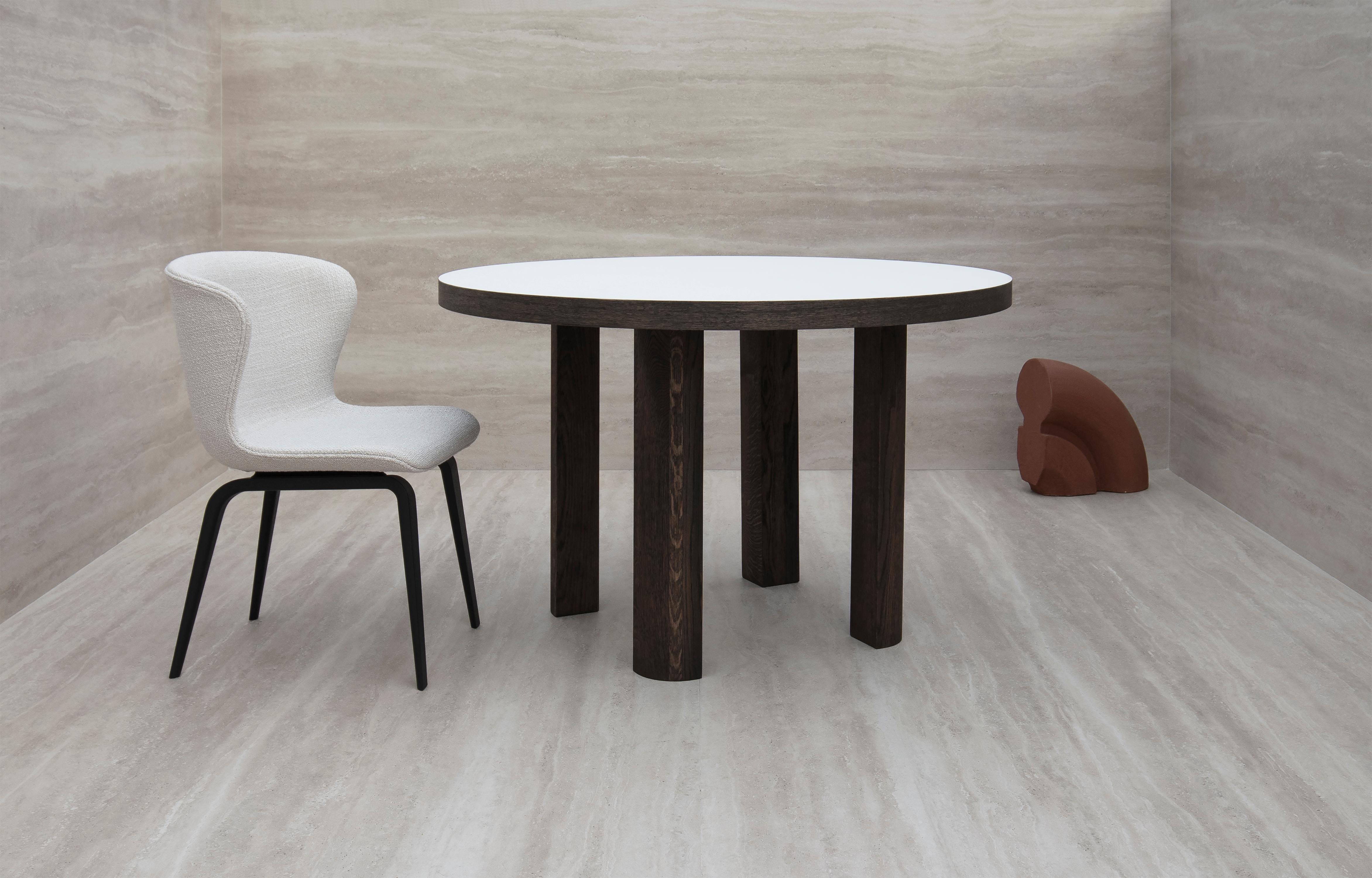 Contemporary Chair 'Pipe Wood' Smoked Wood, KARAKORUM 003 For Sale 12