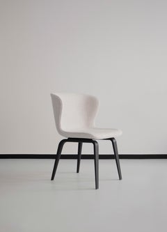Contemporary Chair 'Pipe Wood' Smoked Wood, Karakorum 003