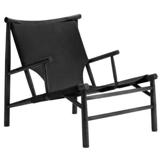 Chaise contemporaine 'Samurai' par Norr11, Chêne naturel et cuir Nature en vente 9