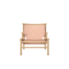Contemporary Chair 'Samurai' by Norr11, Natural Oak & Nature Leather
