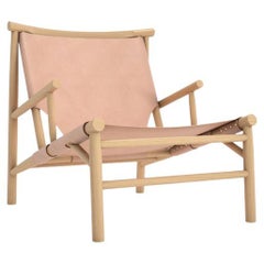 Contemporary Chair 'Samurai' by Norr11, Natural Oak & Nature Leather