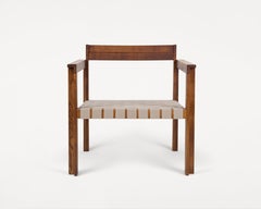 Chaise contemporaine 'Symmetry Easy' par Studio 0405 X FRAMA, Honey Ash Wood
